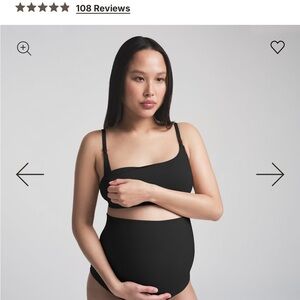SKIMS Onyx Maternity Nursing Bralette
